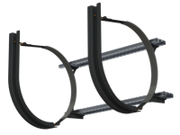 25" 2 Piece Black Mounting Kit Combo