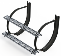 26" 2 Piece Black Mounting Kit Combo