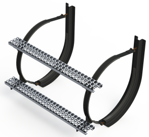26" 2 Piece Black Mounting Kit Combo