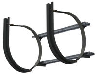 26" 2 Piece Black Mounting Kit Combo