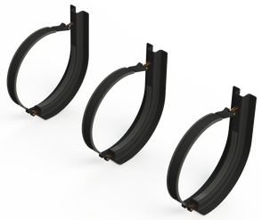 16" 3 Piece Black Mounting Kit