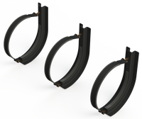 16" 3 Piece Black Mounting Kit