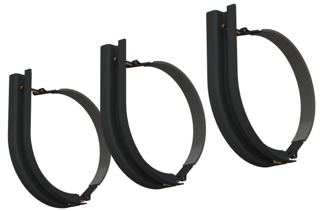 16" 3 Piece Black Mounting Kit