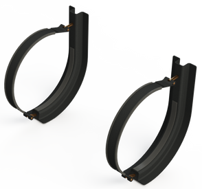 16" 2 Piece Black Mounting Kit