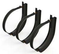18" 3 Piece Black Mounting Kit