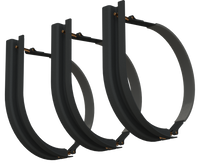 18" 3 Piece Black Mounting Kit