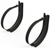 18" 2 Piece Black Mounting Kit