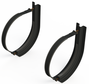 18" 2 Piece Black Mounting Kit