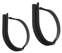 18" 2 Piece Black Mounting Kit