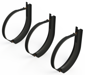 20" 3 Piece Black Mounting Kit