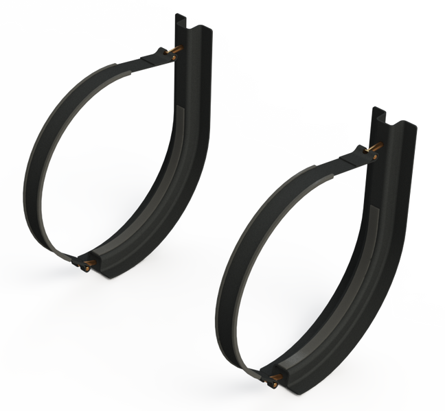 20" 2 Piece Black Mounting Kit