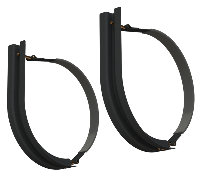 20" 2 Piece Black Mounting Kit