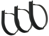 22" 3 Piece Black Mounting Kit