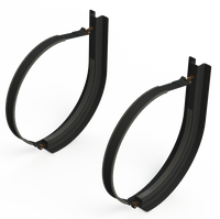 22" 2 Piece Black Mounting Kit