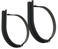 22" 2 Piece Black Mounting Kit