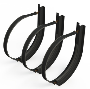23" 3 Piece Black Mounting Kit