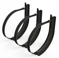 23" 3 Piece Black Mounting Kit