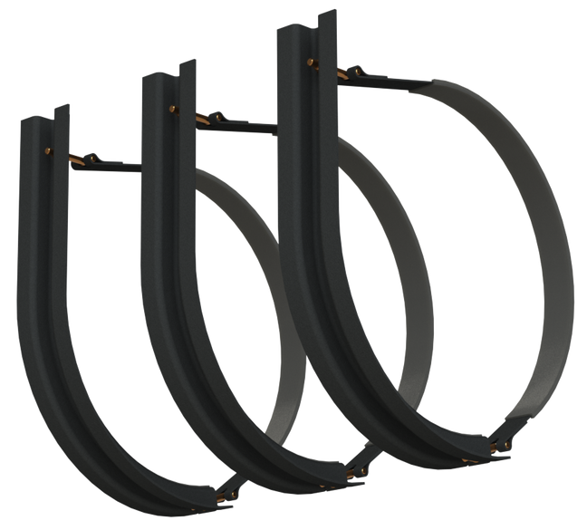 23" 3 Piece Black Mounting Kit