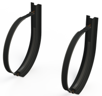 23" 2 Piece Black Mounting Kit