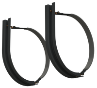 23" 2 Piece Black Mounting Kit