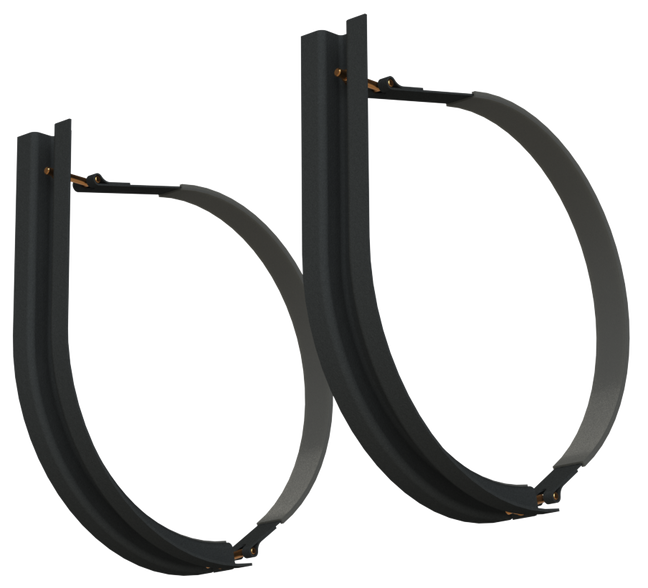 23" 2 Piece Black Mounting Kit