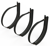 24" 3 Piece Black Mounting Kit