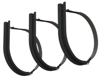 24" 3 Piece Black Mounting Kit