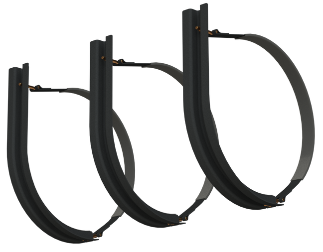 24.5" 3 Piece Black Mounting Kit