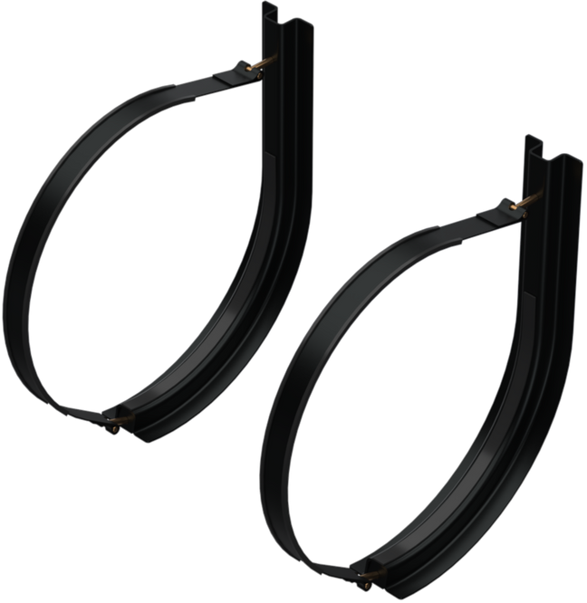 24.5" 2 Piece Black Mounting Kit