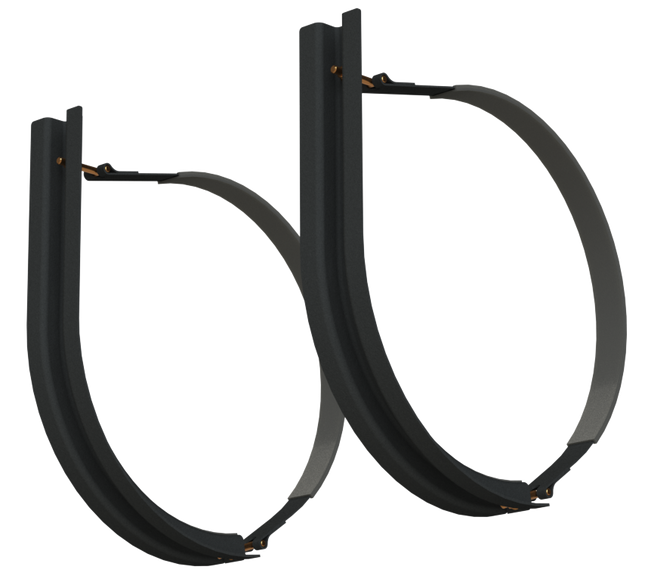 24.5" 2 Piece Black Mounting Kit