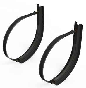 24" 2 Piece Black Mounting Kit
