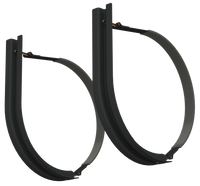 24" 2 Piece Black Mounting Kit