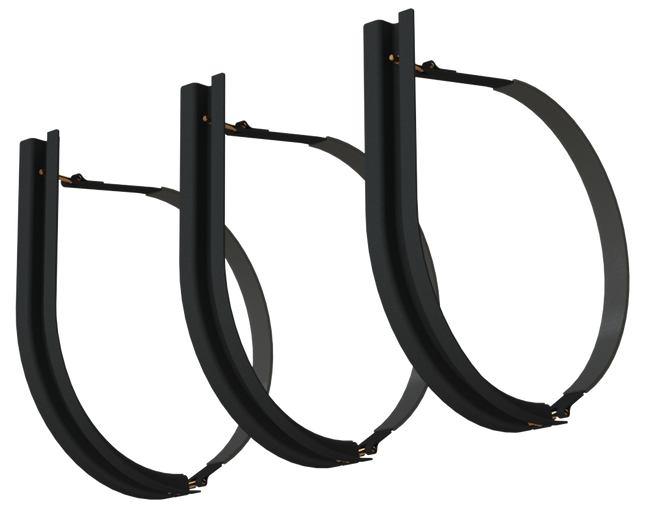 25" 3 Piece Black Mounting Kit