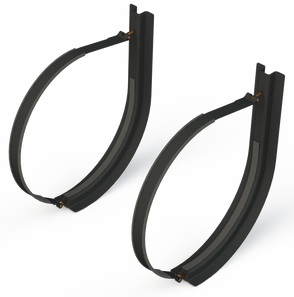 25" 2 Piece Black Mounting Kit