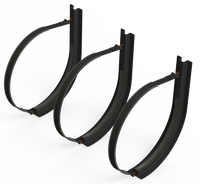 26" 3 Piece Black Mounting Kit