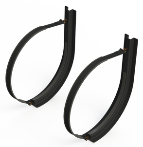 26" 2 Piece Black Mounting Kit