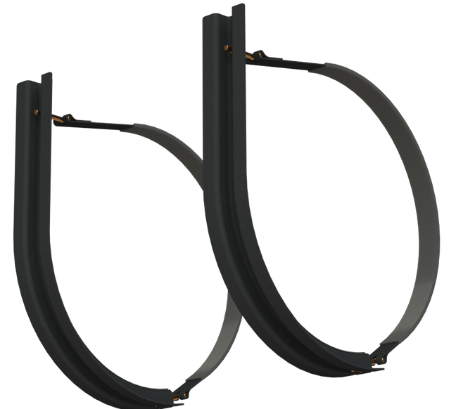 26" 2 Piece Black Mounting Kit
