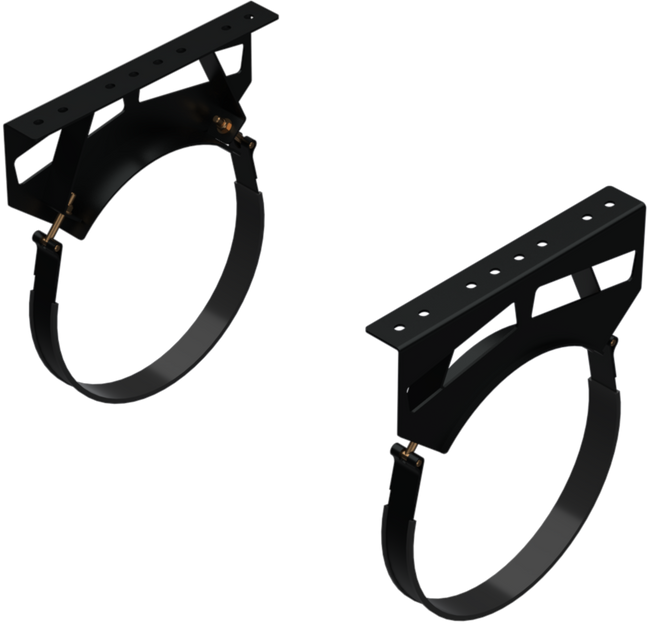 24" Black Steel Reefer Mounting Kit