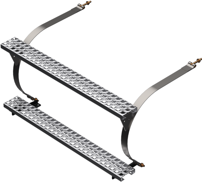 FORD STEP CONVERSION KIT WITH STAINLESS STEEL STRAPS