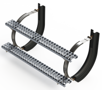 18" 2 Piece Stainless Steel Mounting Kit Combo