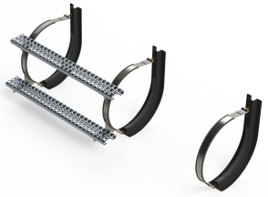 20" 3 Piece Stainless Steel Mounting Kit Combo