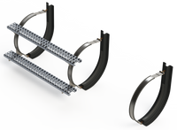 20" 3 Piece Stainless Steel Mounting Kit Combo