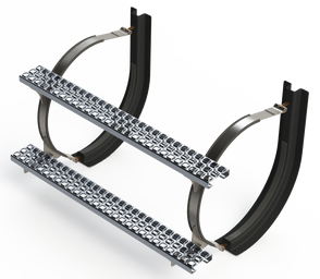 22" 2 Piece Stainless Steel Mounting Kit Combo