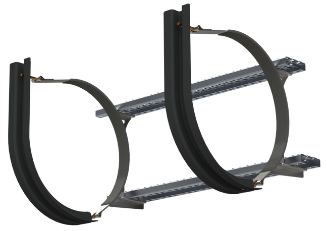 22" 2 Piece Stainless Steel Mounting Kit Combo