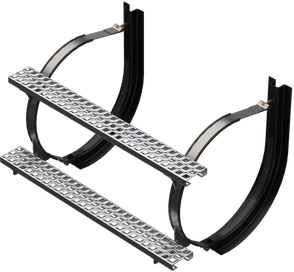 24" 2 Piece Stainless Steel Mounting Kit Combo