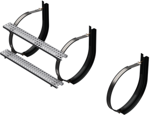 25" 3 Piece Stainless Steel Mounting Kit Combo