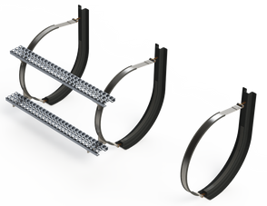 26" 3 Piece Stainless Steel Mounting Kit Combo