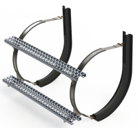 26" 2 Piece Stainless Steel Mounting Kit Combo