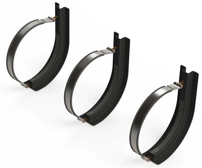 16" 3 Piece Stainless Steel Mounting Kit