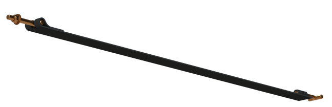 T-BOLT TO COUPLING NUT -T-BOLT 40-3/4"BLACK SATIN STEEL REGULAR STRAP